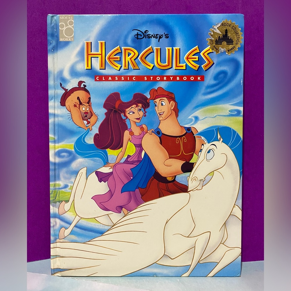 DISNEY’S VINTAGE 1997 HERCULES CLASSIC STORYBOOK HARDCOVER 95p GREAT CONDITION